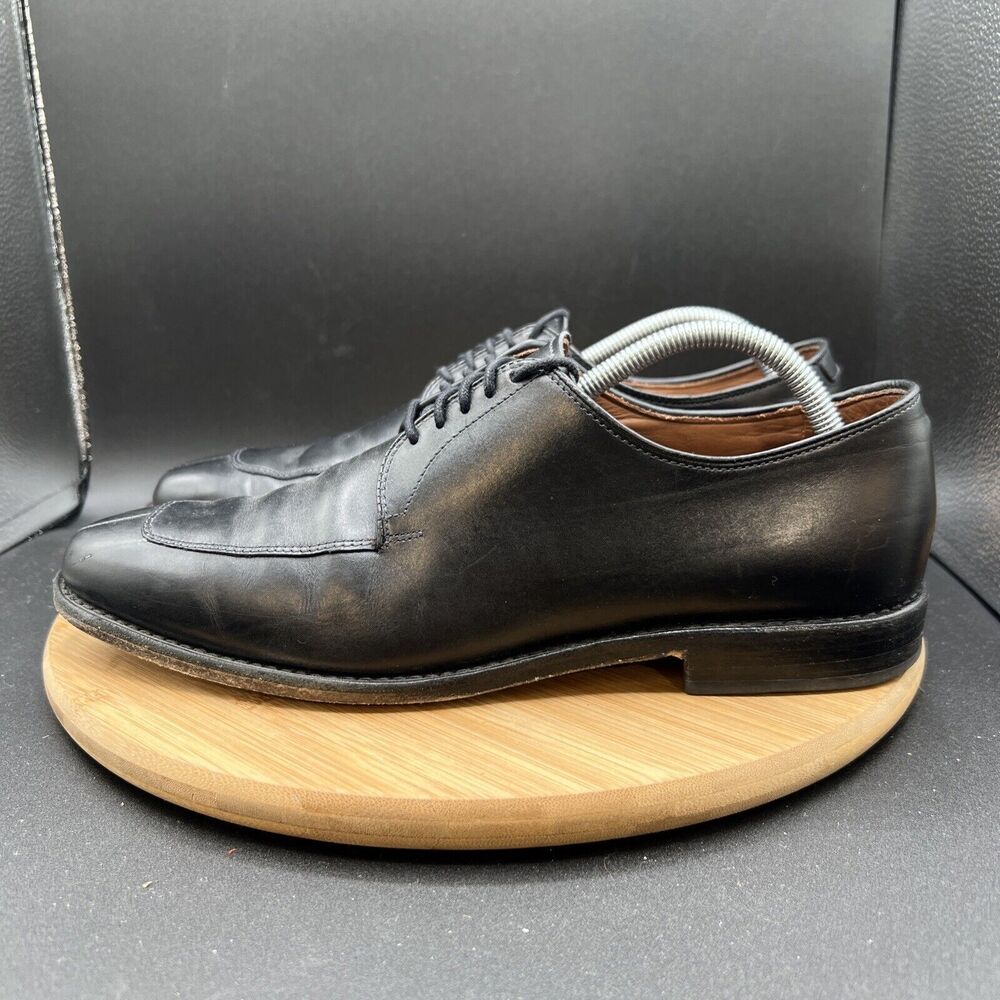 Allen Edmonds Delray Men's Size 10 D Black Leather Split Toe Oxfords Shoes